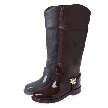 Bota de lluvia del PVC de los wellingtons de la manera de la fábrica de China D-685